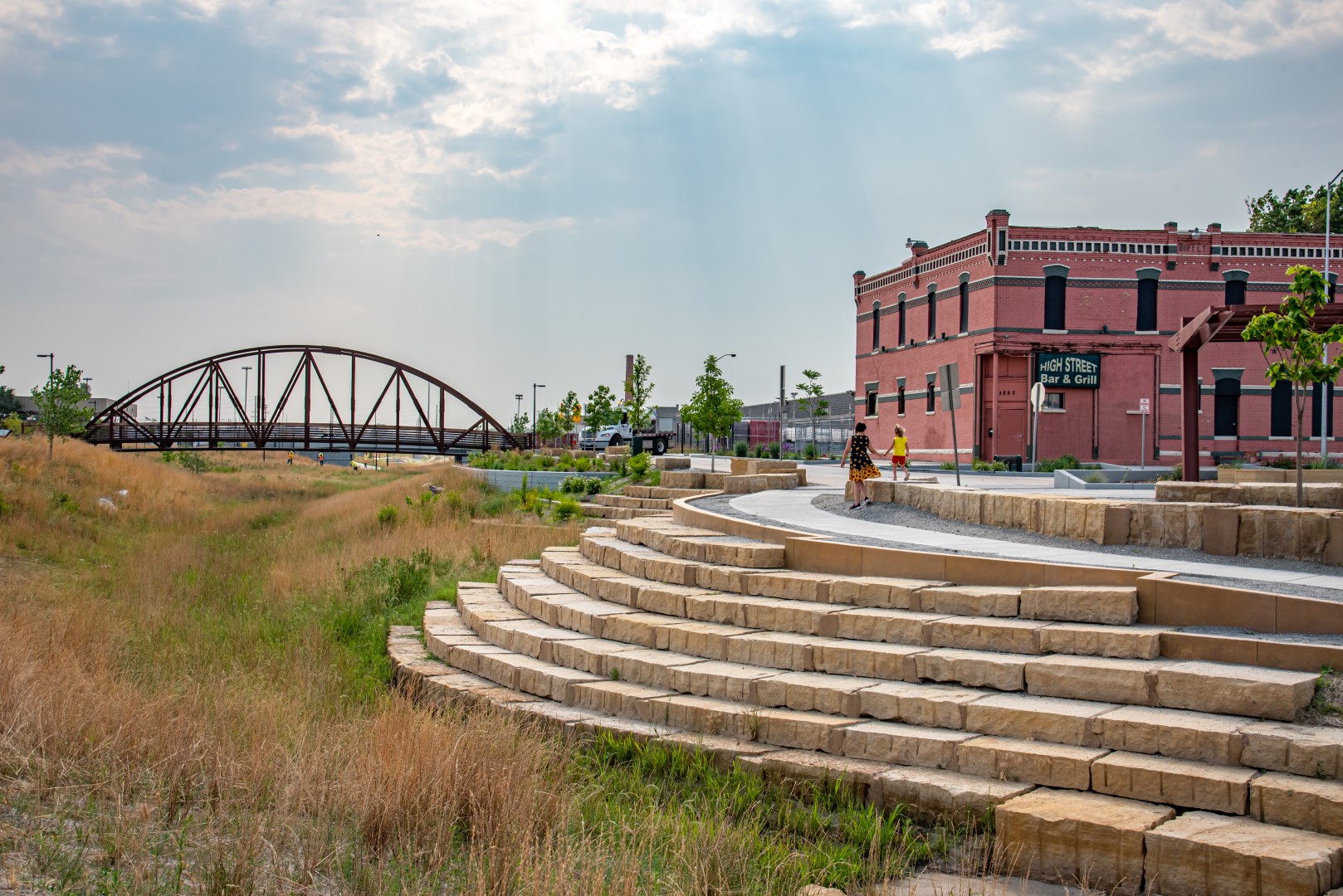 riverfront steps to wetland