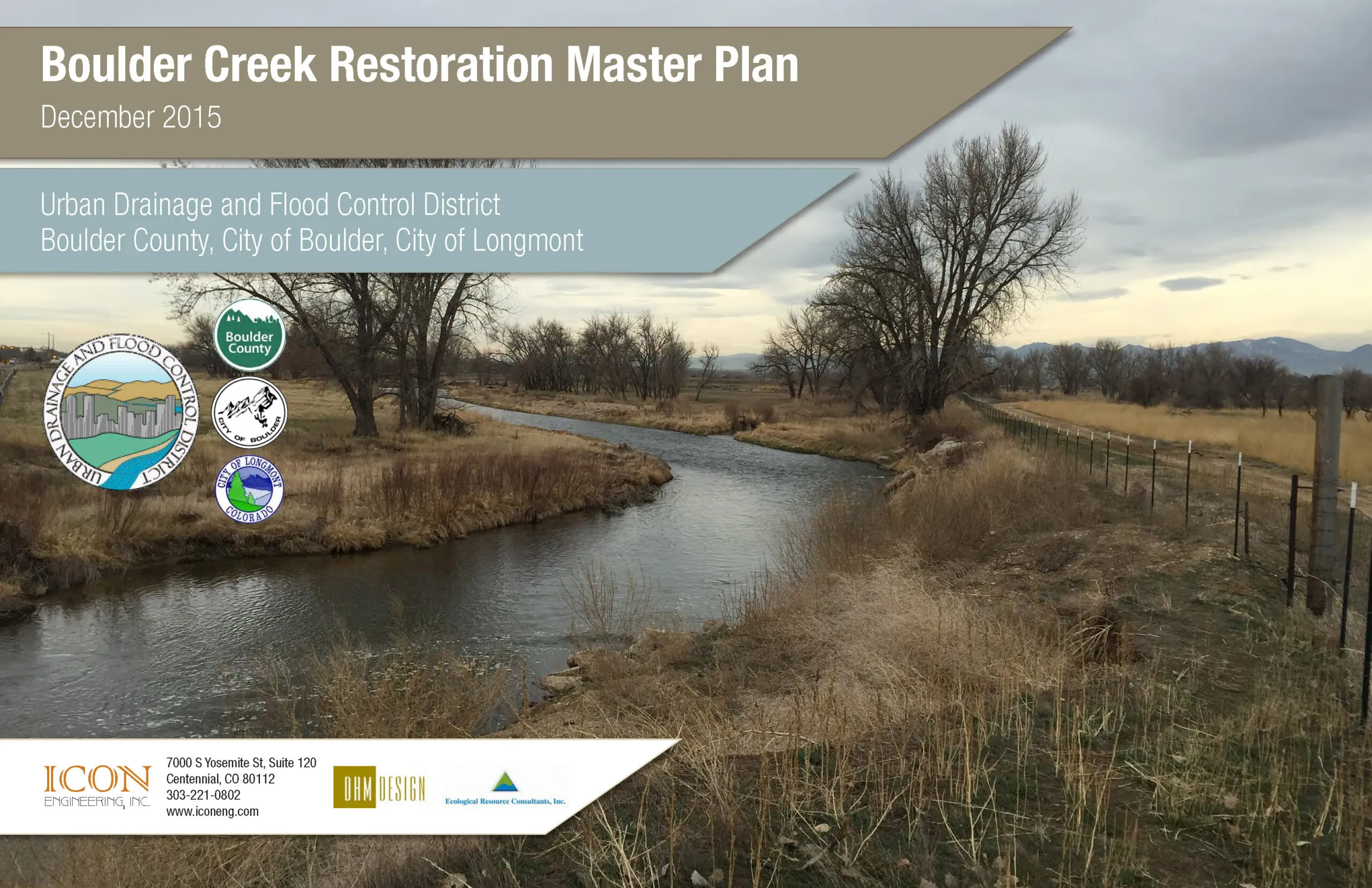 Boulder Creek Restoration Master Plan Cover